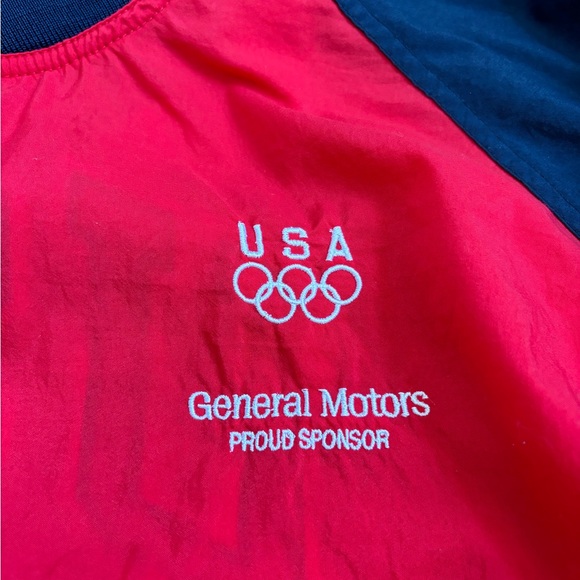 Vintage General Motors USA Olympic Sponsorship Windbreaker Pullover - Picture 3 of 9
